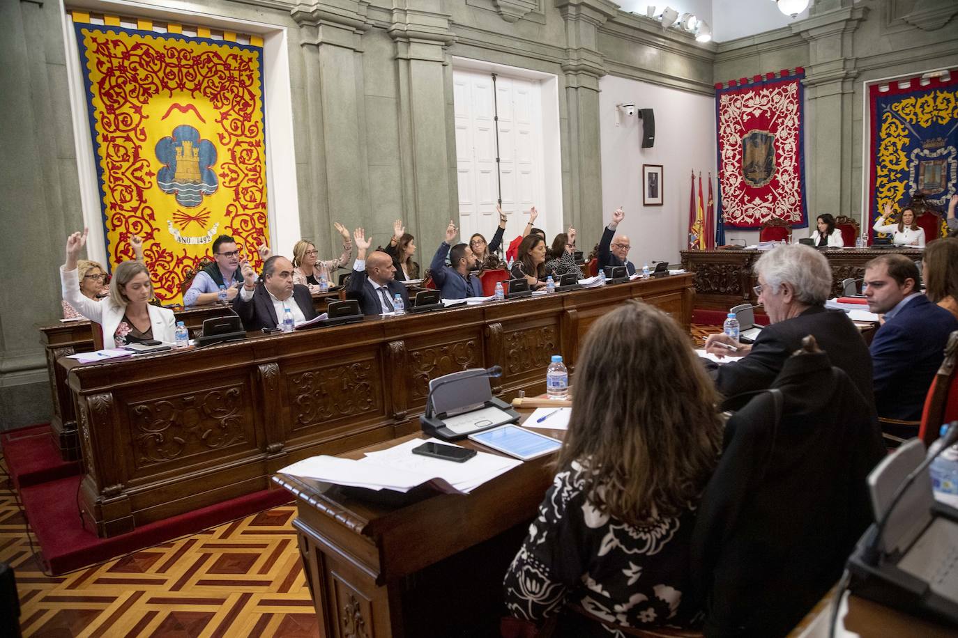 La compensación por la actualización del padrón inmobiliario desaparece de la normativa tributaria aprobada en el Pleno de Cartagena.