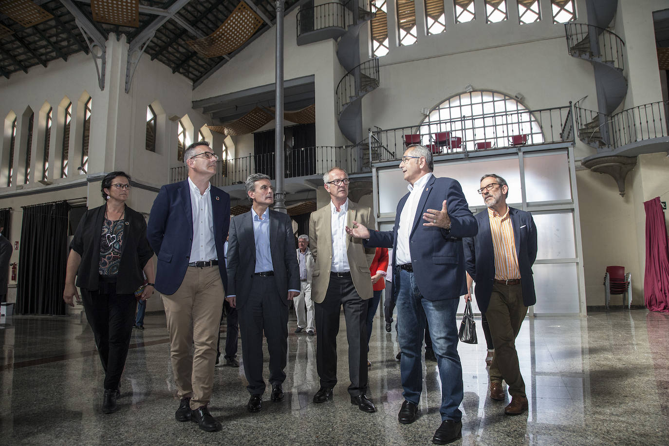 José Guirao pide en La Unión que se agilice el expediente para poder iniciar la restauración del patrimonio minero