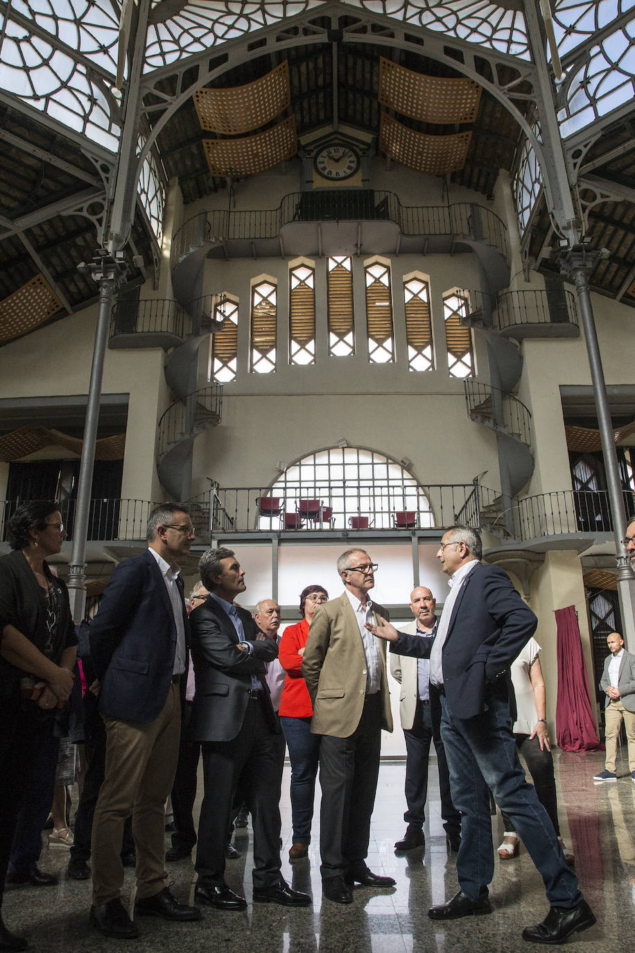 José Guirao pide en La Unión que se agilice el expediente para poder iniciar la restauración del patrimonio minero