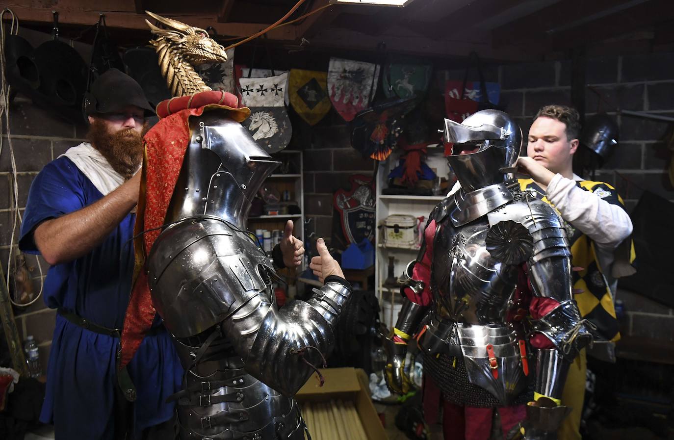 El castillo Kyral en Leigh Creek, a unos cien kilómetros de Melbourne, es testigo de una batalla de justas entre australianos e ingleses que recrea las batallas que vivieron en siglos anteriores.