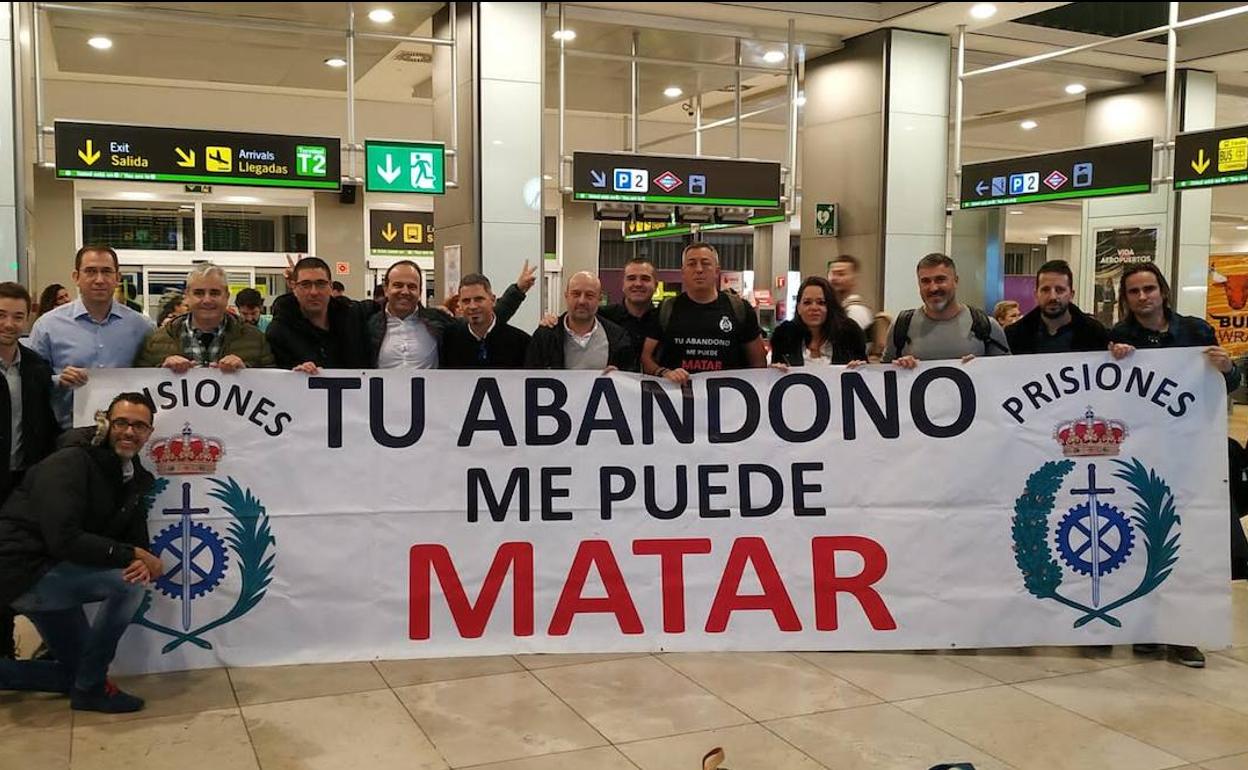 La delegación de la asociación que viaja a Bruselas.