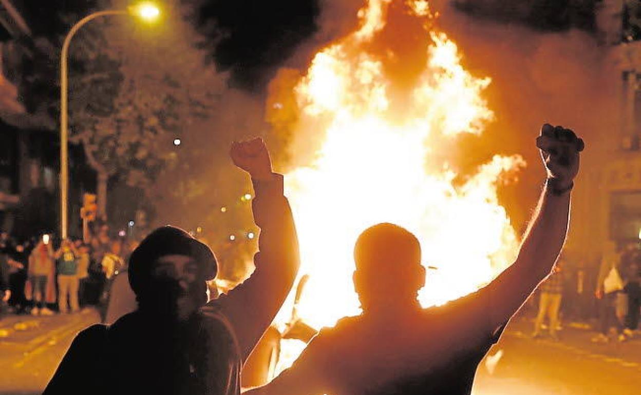 Protestas de los CDR en Barcelona.