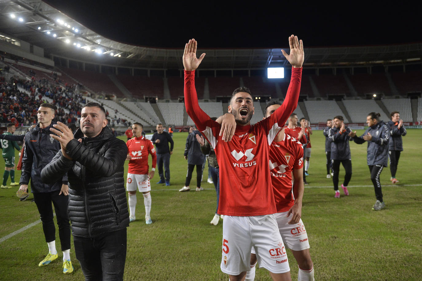 El técnico grana consigue meter al Real Murcia en la Copa del Rey tras superar tres rondas y logra uno de los objetivos marcados por la directiva esta temporada