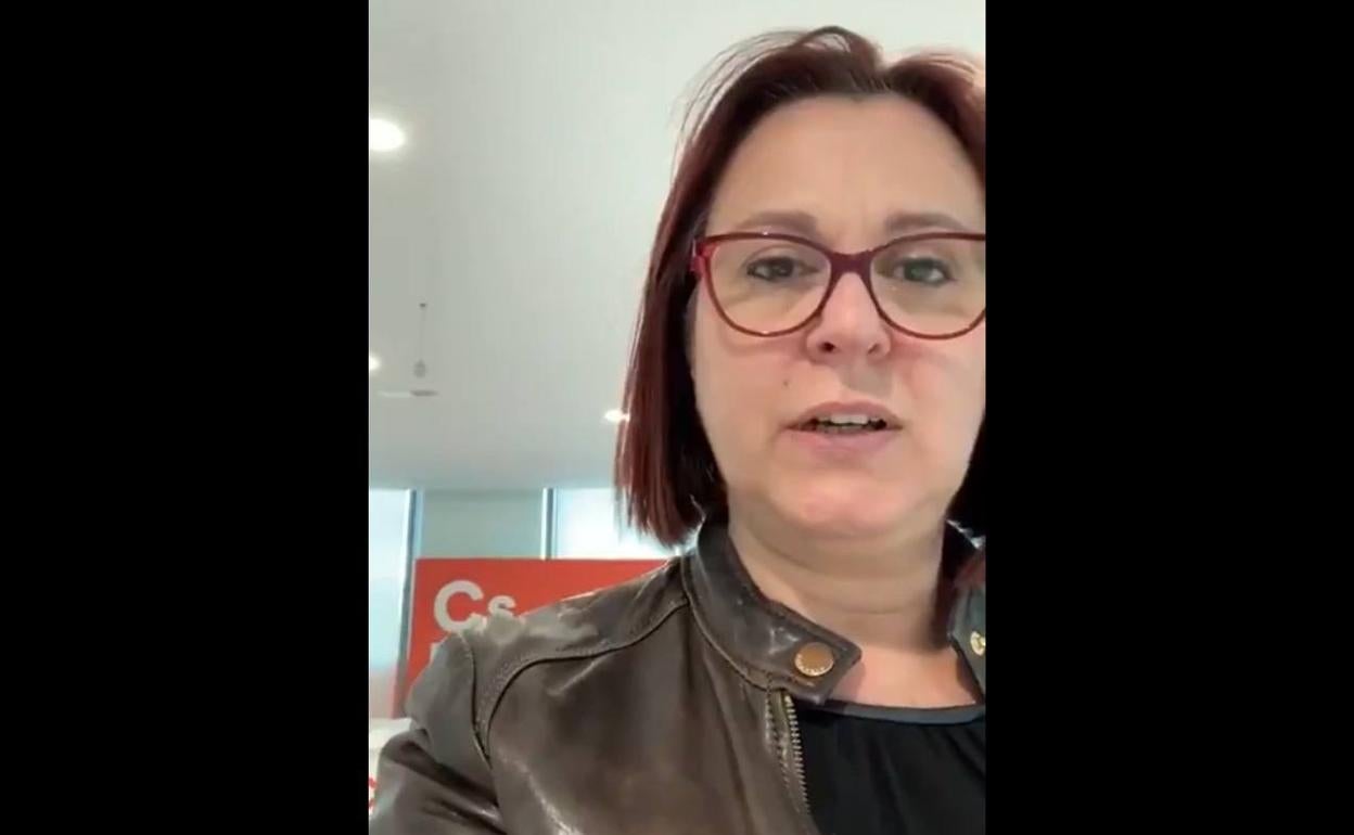 Isabel Franco, en un vídeo publicado este lunes a través de las redes sociales.