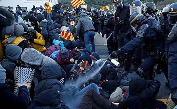 Imagen del desalojo. 