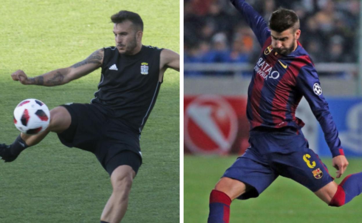 Elady Zorrilla, uno de los máximos goleadores del Cartagena, en un entrenamiento de esta temporada. | Gerard Piqué entrenó ayer al margen pero Valverde lo ha incluido en la convocatoria de 22 jugadores. 
