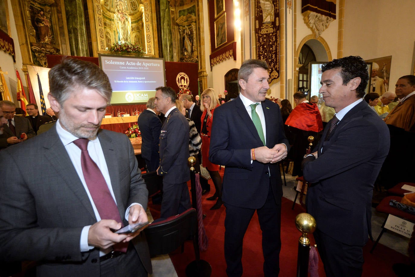 Acto de apertura del curso académico de la UCAM, este viernes, en el campus de Los Jerónimos.