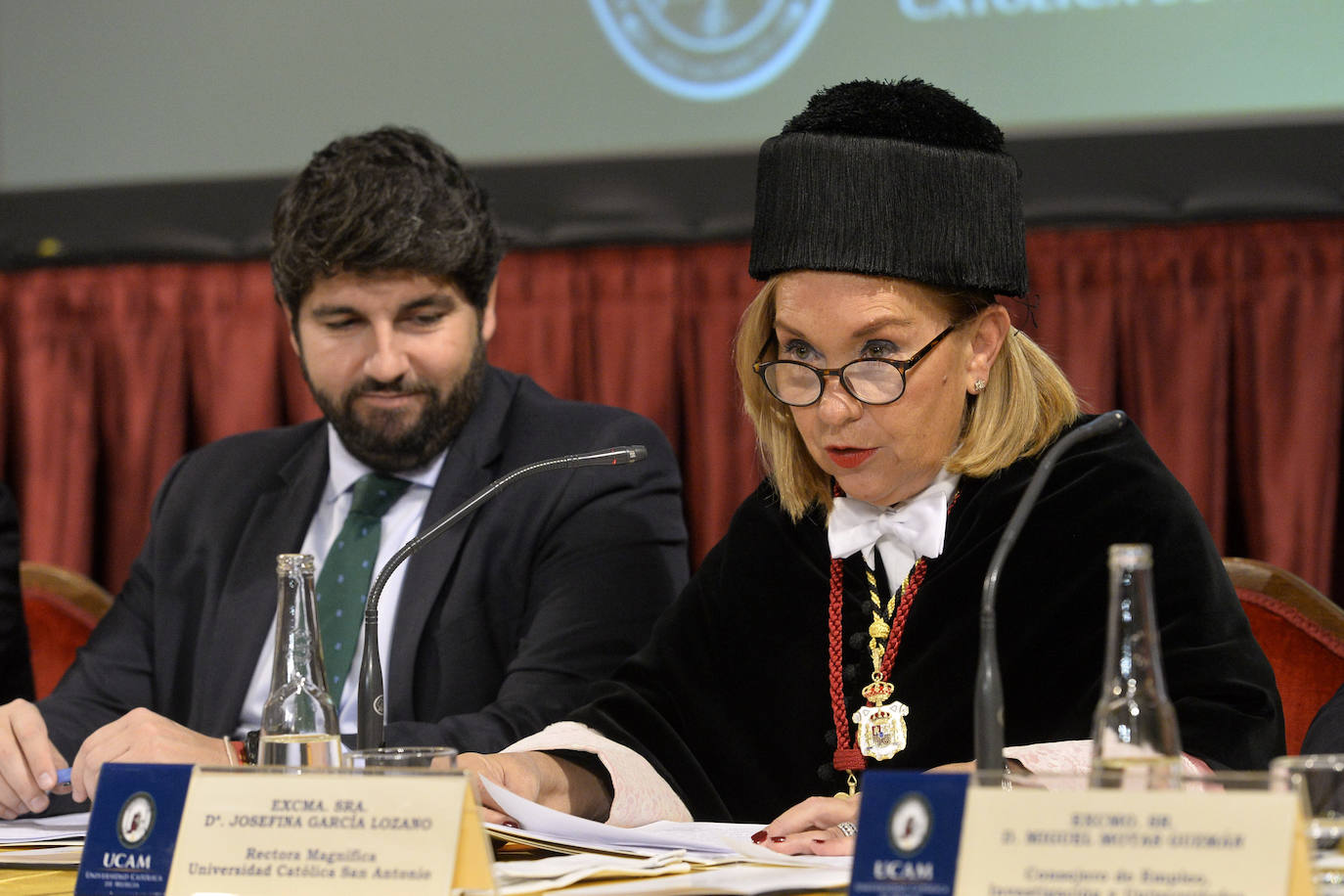 Acto de apertura del curso académico de la UCAM, este viernes, en el campus de Los Jerónimos.