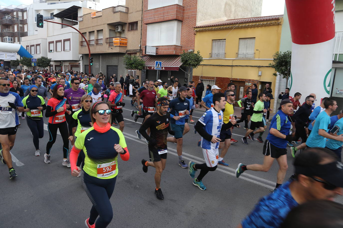 El atleta marroquí, del Unión Guadalajara, se lleva la 'media' de la Ciudad del Sol; Wafiya Benali, del CA Nogalte, triunfó en la prueba femenina