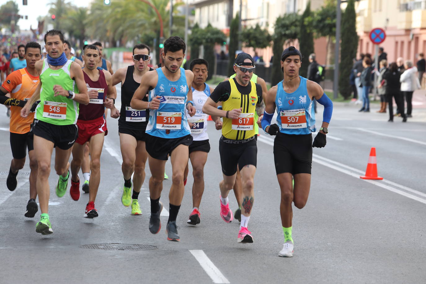 El atleta marroquí, del Unión Guadalajara, se lleva la 'media' de la Ciudad del Sol; Wafiya Benali, del CA Nogalte, triunfó en la prueba femenina