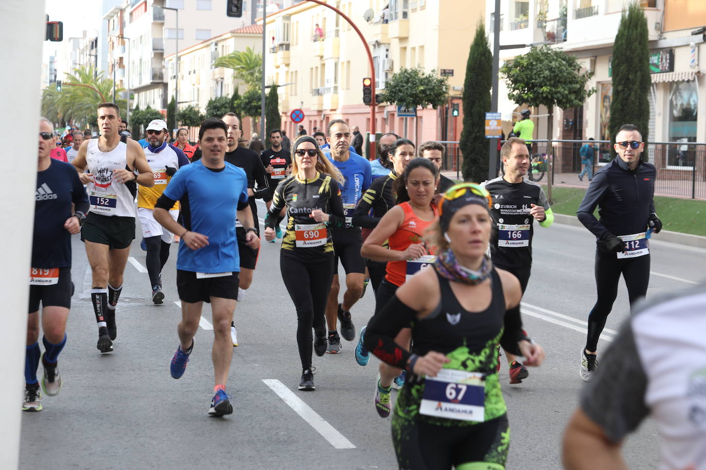 El atleta marroquí, del Unión Guadalajara, se lleva la 'media' de la Ciudad del Sol; Wafiya Benali, del CA Nogalte, triunfó en la prueba femenina