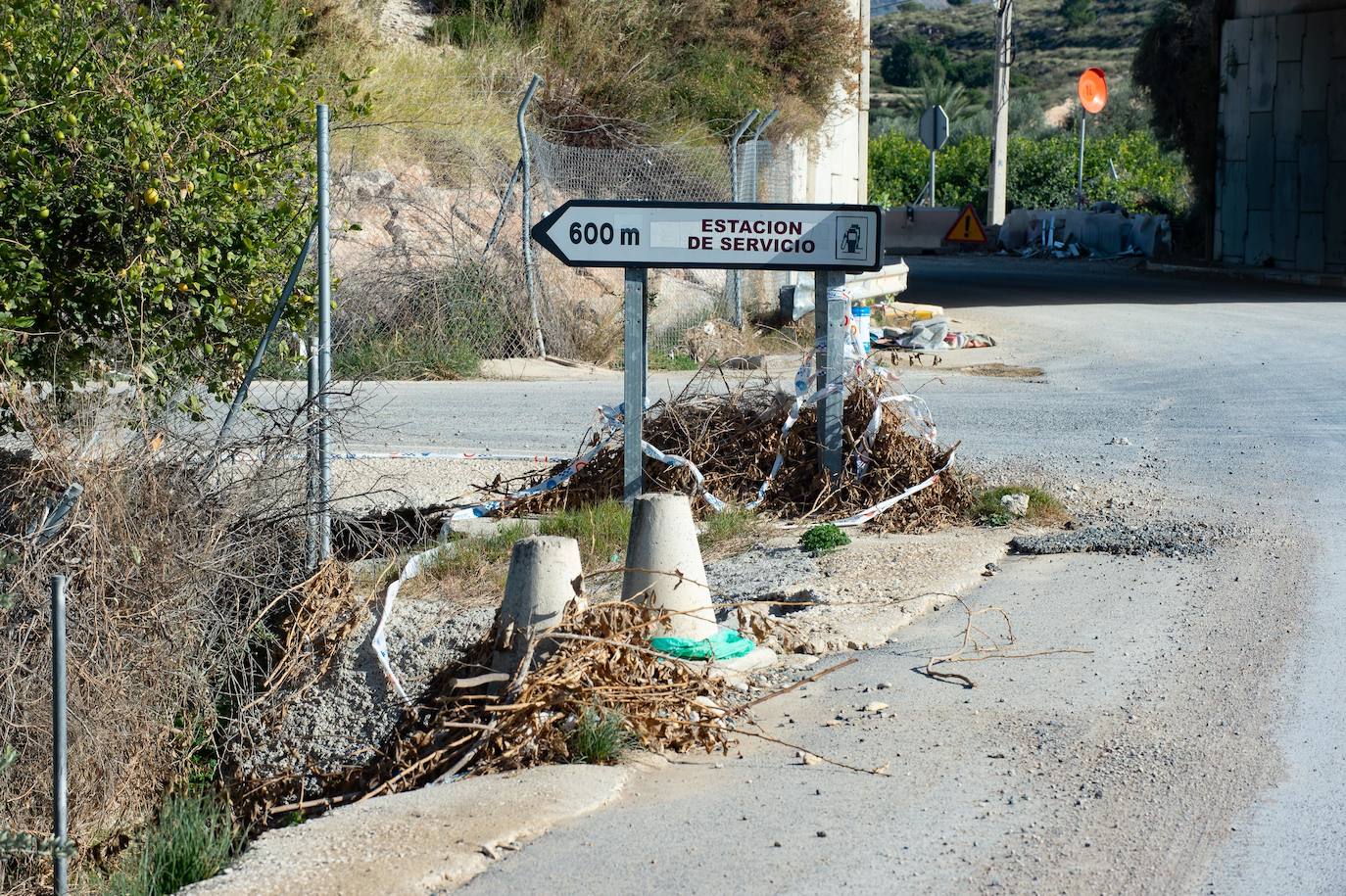 La 'autovía del bancal' (Zeneta-San Javier) tiene su acceso cortado desde hace más de dos meses en la parte de Murcia como consecuencia de los destrozos que causó la DANA.