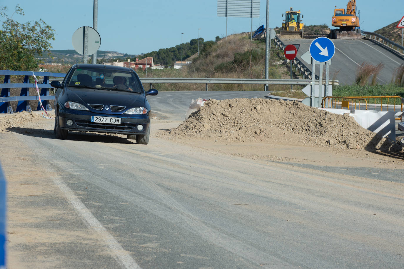 La 'autovía del bancal' (Zeneta-San Javier) tiene su acceso cortado desde hace más de dos meses en la parte de Murcia como consecuencia de los destrozos que causó la DANA.