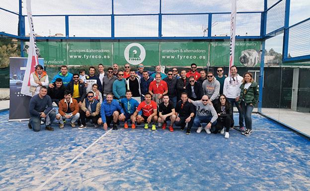 Participantes del II Torneo de Pádel.