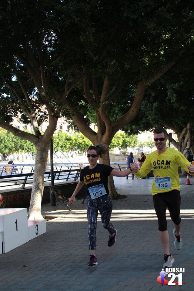 El atleta de la UCAM completa los 6 kilómetros en 19:09 minutos, por los 23:04 de la corredora del Bitec Tri Impulso