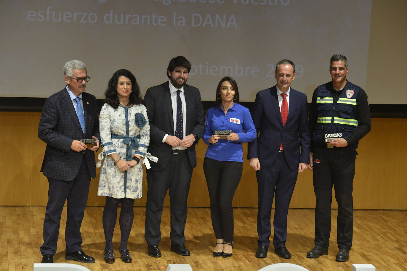 Reconocimiento a las 35 entidades y organismos que participaron en la gestión del episodio de gota fría del pasado septiembre.