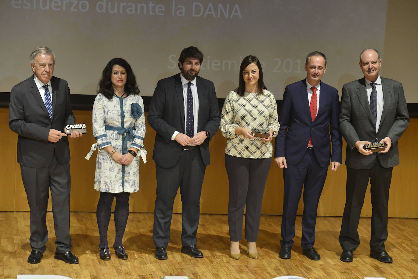 Reconocimiento a las 35 entidades y organismos que participaron en la gestión del episodio de gota fría del pasado septiembre.