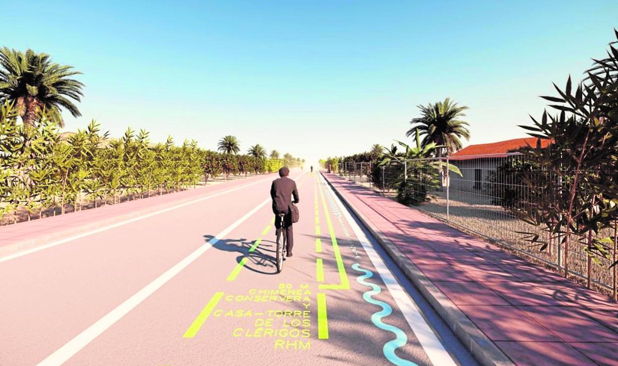 Una recreación de cómo quedará uno de los tramos después de los trabajos. 