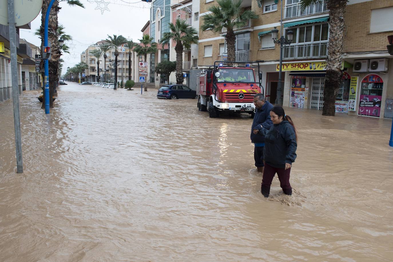 Fotos: Los arrastres del campo de Cartagena anegan Los Alcázares