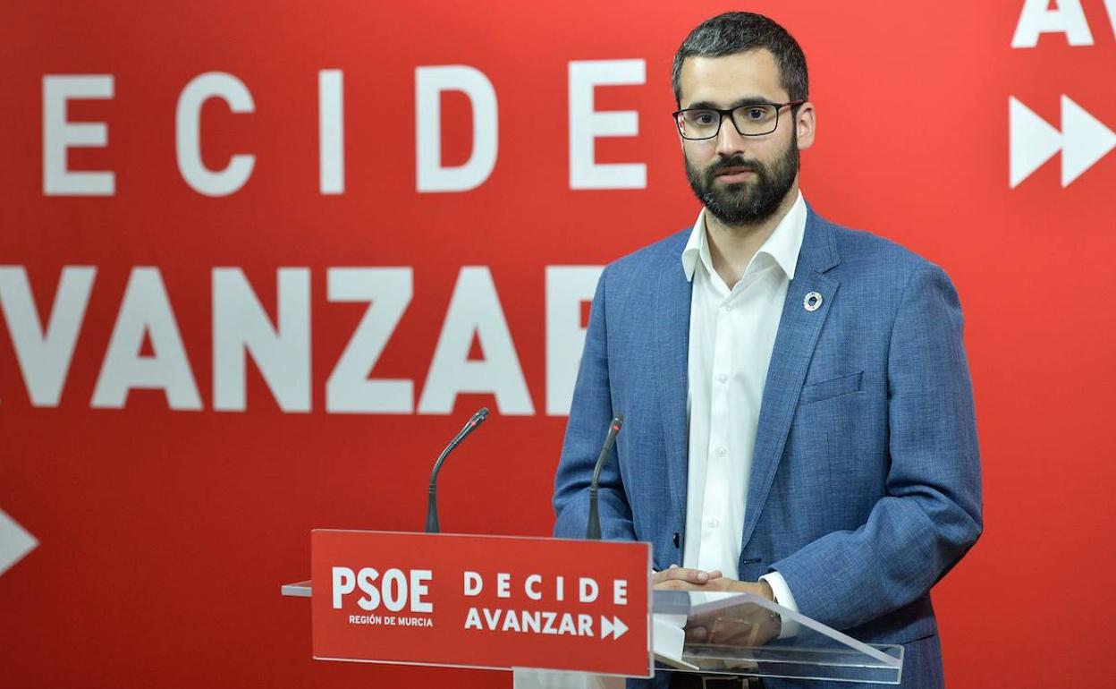 El portavoz del PSRM-PSOE, Francisco Lucas, en una imagen de archivo.