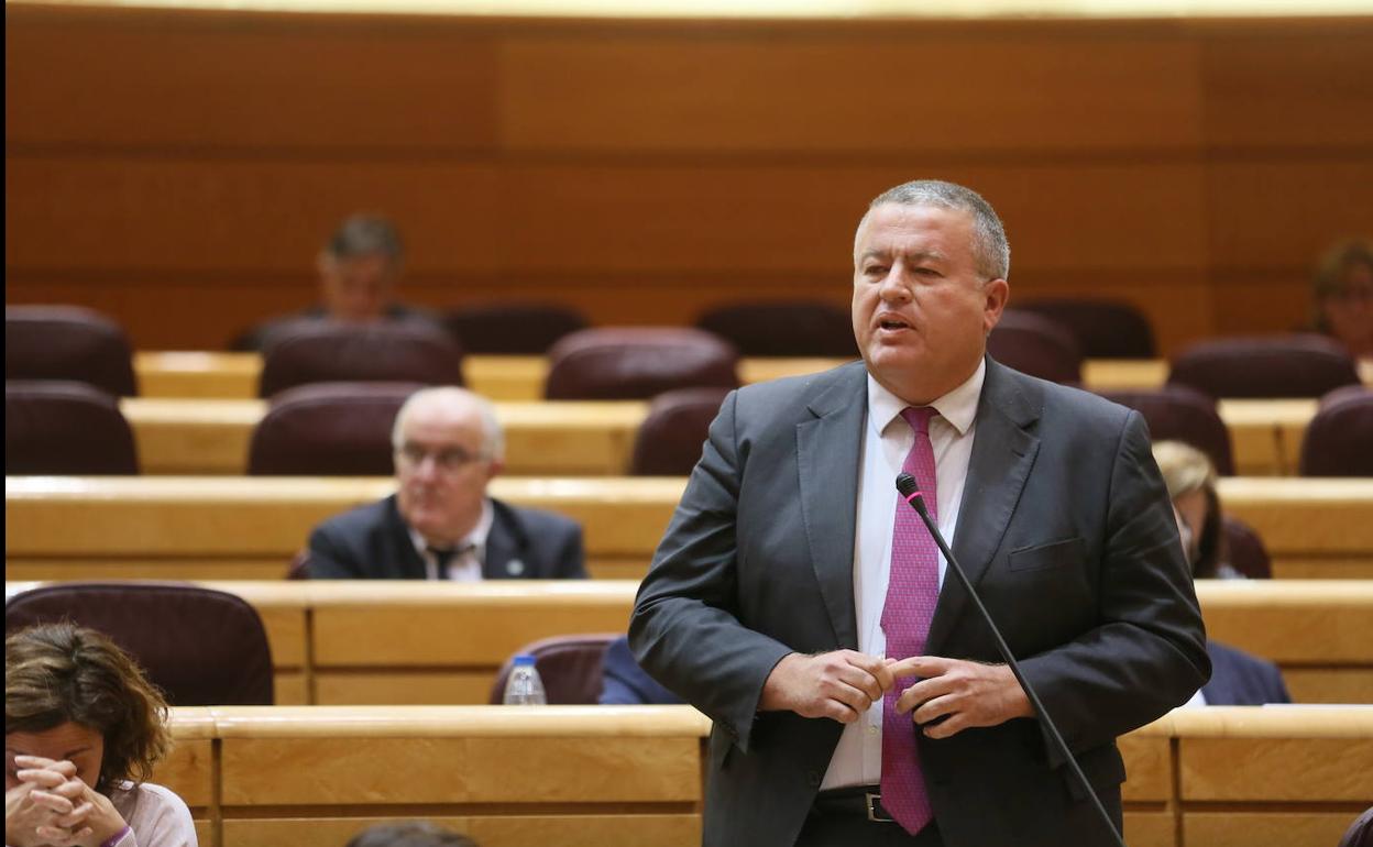 Francisco Bernabé en una intervención en el Senado.
