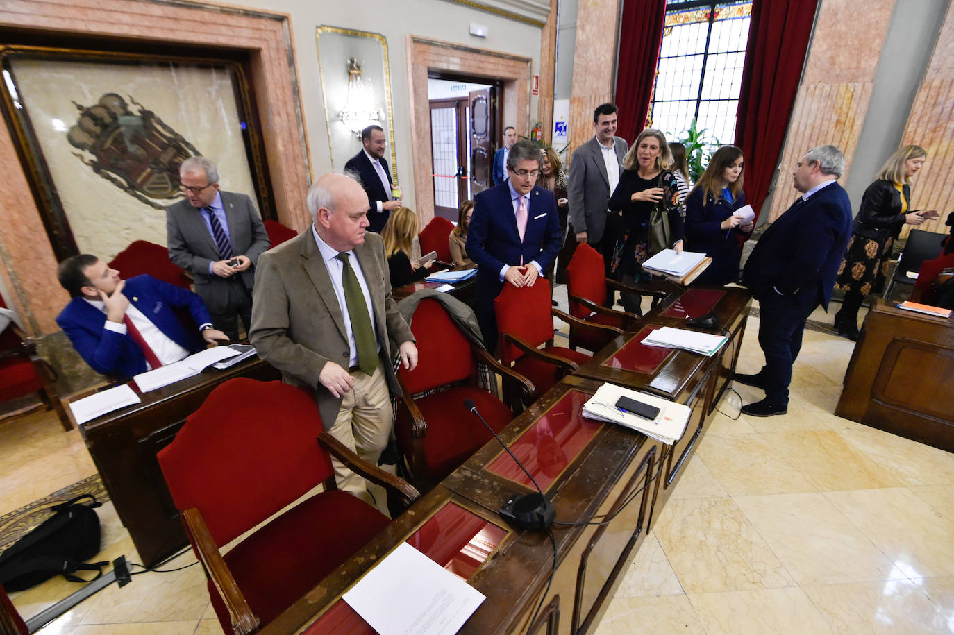 Pleno del Ayuntamiento de Murcia, este jueves.