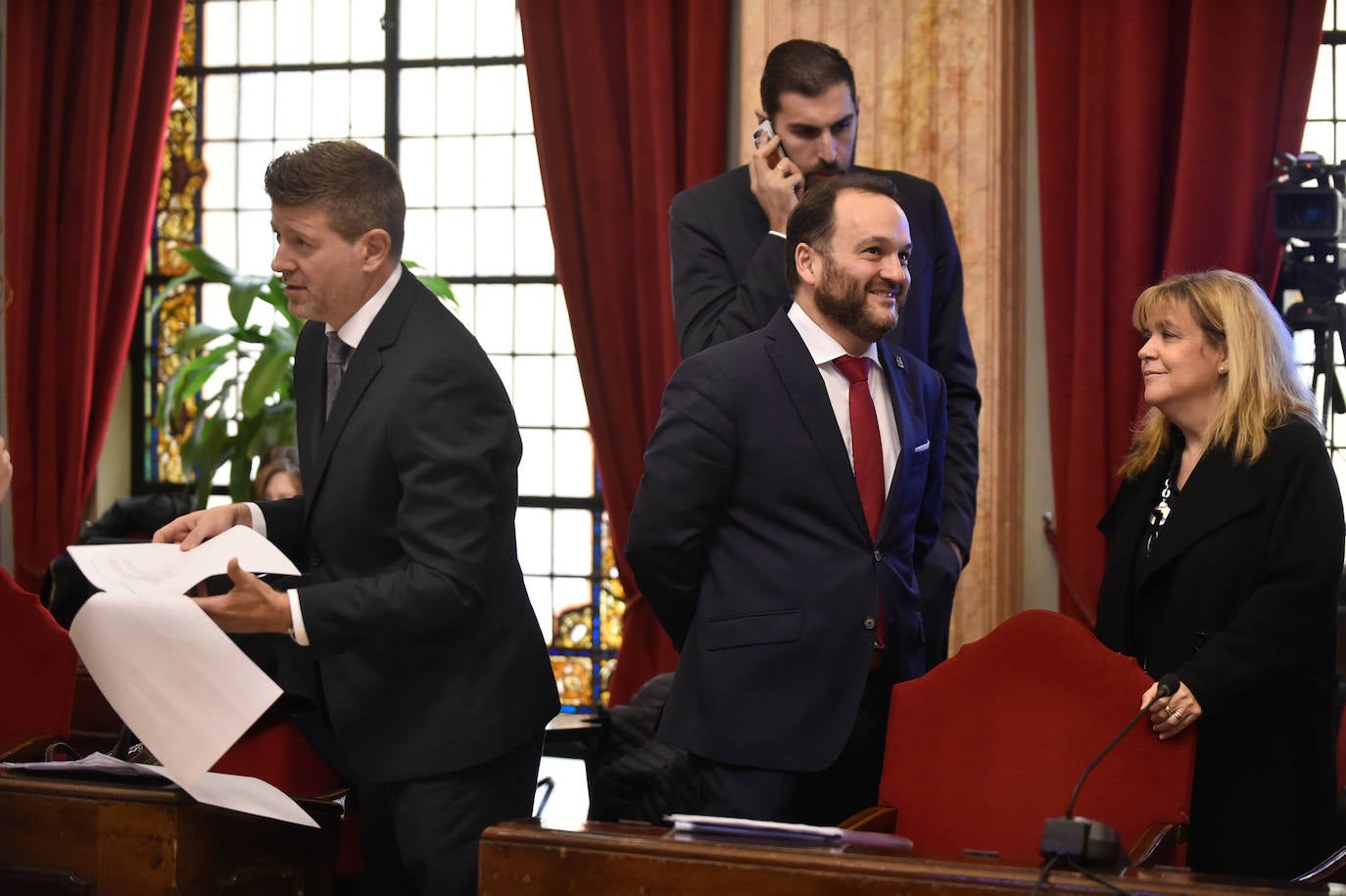 Pleno del Ayuntamiento de Murcia, este jueves.