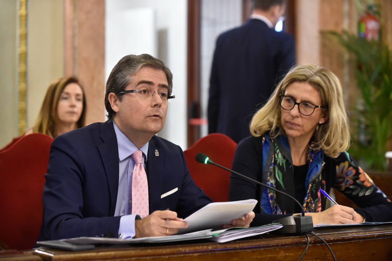 Pleno del Ayuntamiento de Murcia, este jueves.