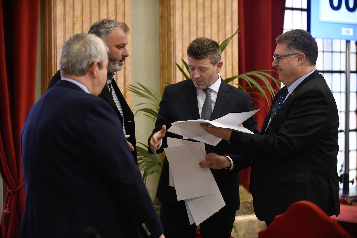 Pleno del Ayuntamiento de Murcia, este jueves.