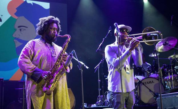 El saxofonista Kamasi Washington, en Cartagena.