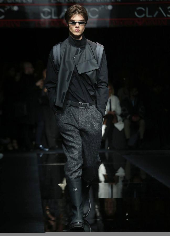 Las propuestas del diseñador Giorgio Armani desfilaron por la Milán Fashion Week.