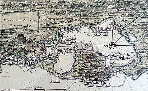 Plano de Cartagena de Indias donde se aprecian las similitudes con la de Levante.