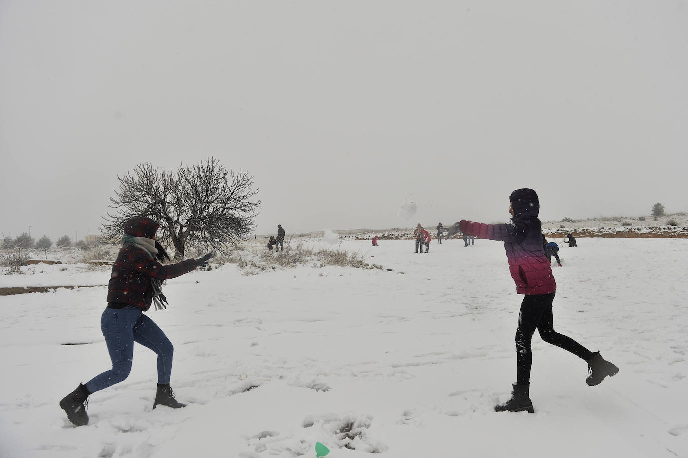 Junto a estos registros destacan los 20 centímetros de Bullas, a 600 metros; Caravaca-Los Rollos (15 centímetros), Benizar (10 cm), Totana-La Carrasca (10 cm) y Alhama-Sierra Espuña (2 cm)