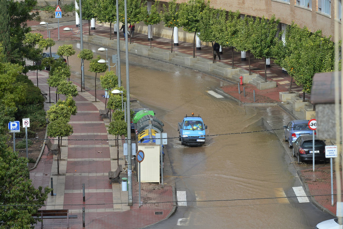 La rambla de Espinardo es otro de los puntos que siempre acaba peor parado en el municipio