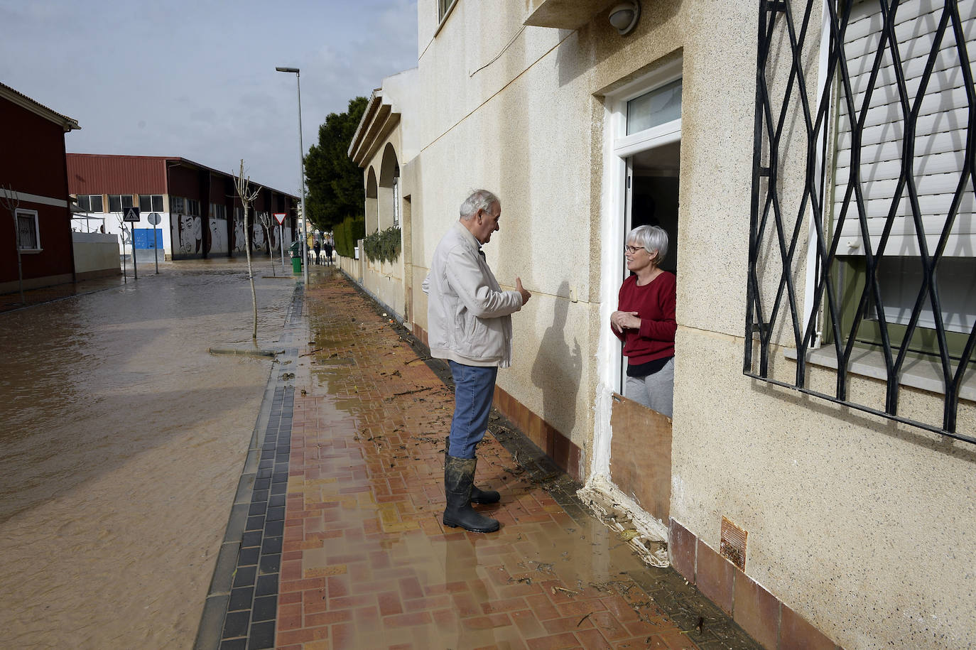 El municipio de Los Alcázares volvió a ser uno de los más afectados por el temporal que recorrió la Región