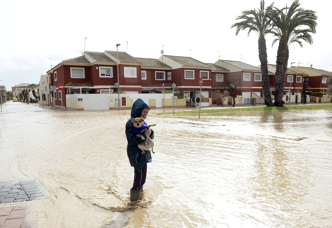 El municipio de Los Alcázares volvió a ser uno de los más afectados por el temporal que recorrió la Región