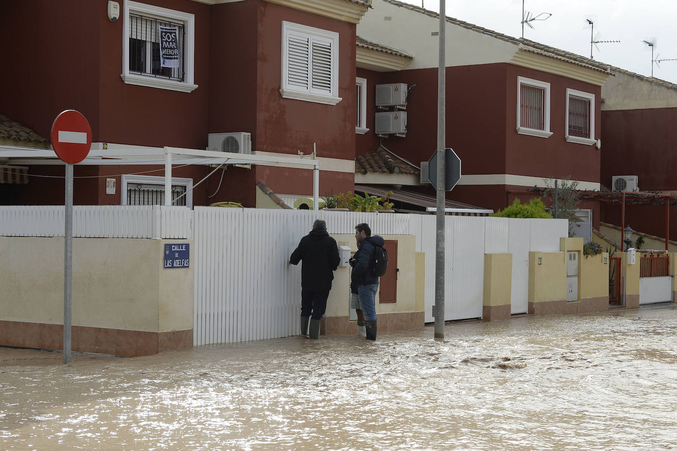 El municipio de Los Alcázares volvió a ser uno de los más afectados por el temporal que recorrió la Región