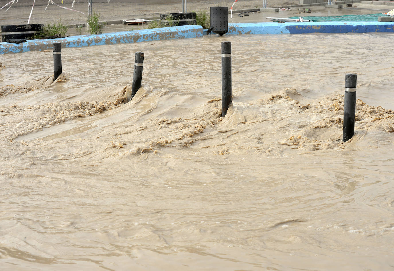 El municipio de Los Alcázares volvió a ser uno de los más afectados por el temporal que recorrió la Región