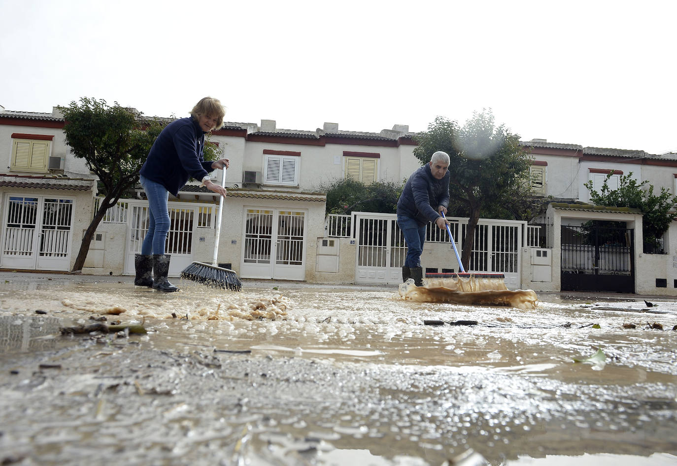 El municipio de Los Alcázares volvió a ser uno de los más afectados por el temporal que recorrió la Región