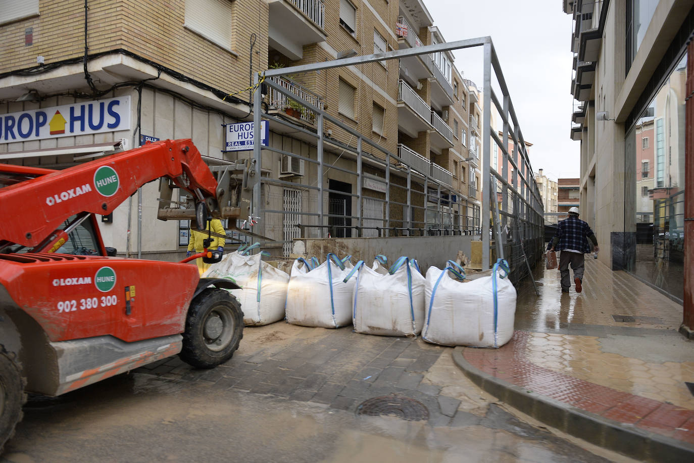 El municipio de Los Alcázares volvió a ser uno de los más afectados por el temporal que recorrió la Región