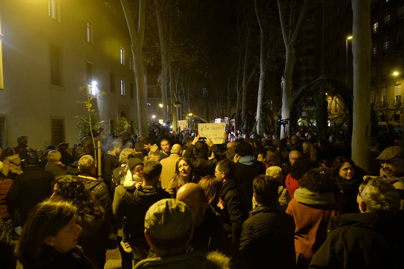 Fotos: Manifestación frente a San Esteban contra el &#039;pin parental&#039;