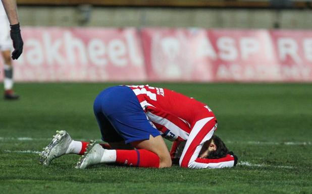 El atlético Joao Felix se lamenta durante el partido ante el Leganés.