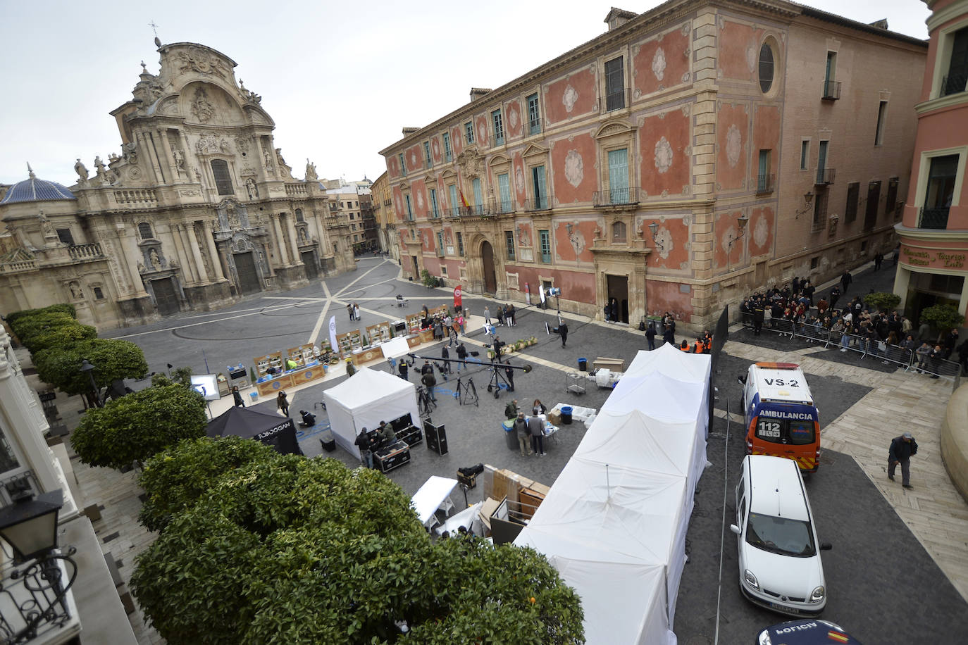 Fotos: &#039;MasterChef&#039; blinda el entorno de la Catedral de Murcia