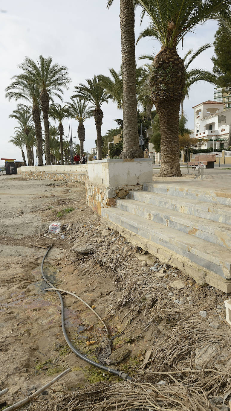 Fotos: Operación &#039;draga y pintura&#039; en las playas de la Región