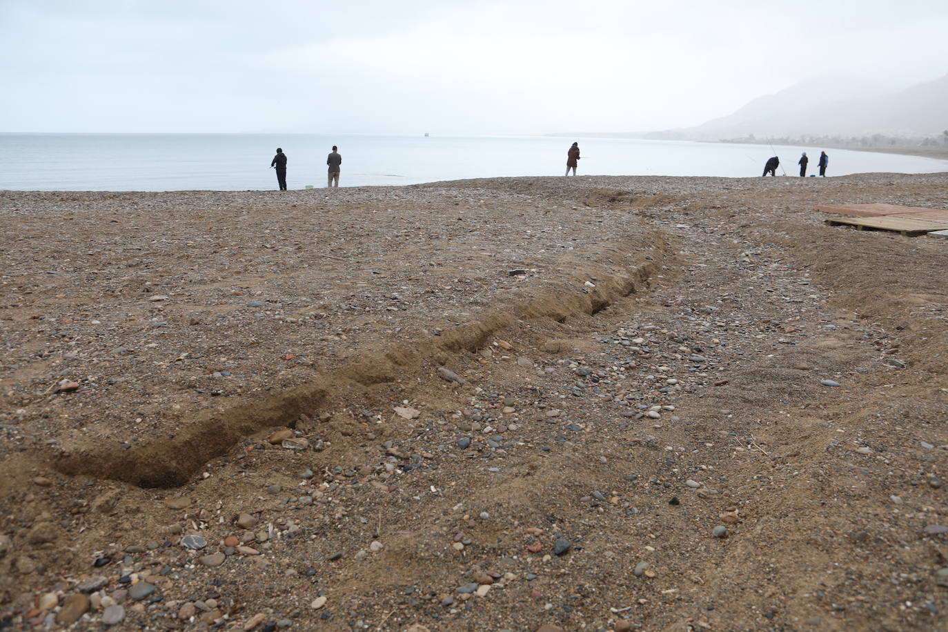 Fotos: Operación &#039;draga y pintura&#039; en las playas de la Región