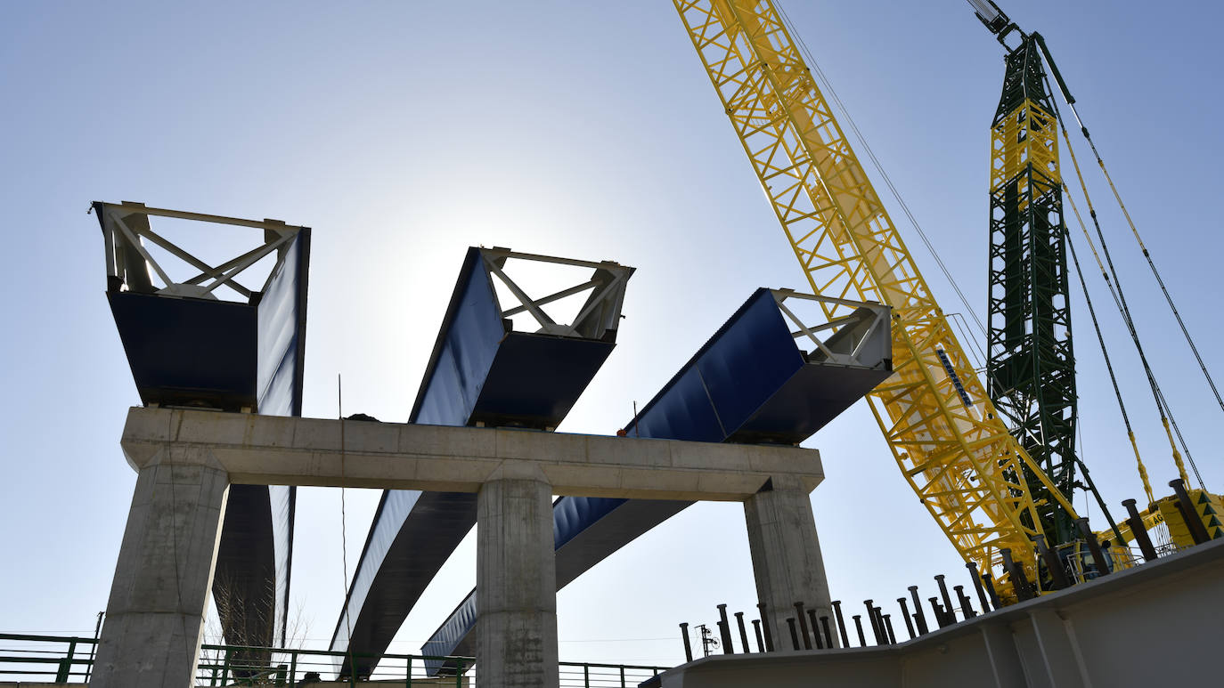 El Ministerio acelera las obras para aliviar el tráfico en el cinturón sur de Murcia. 