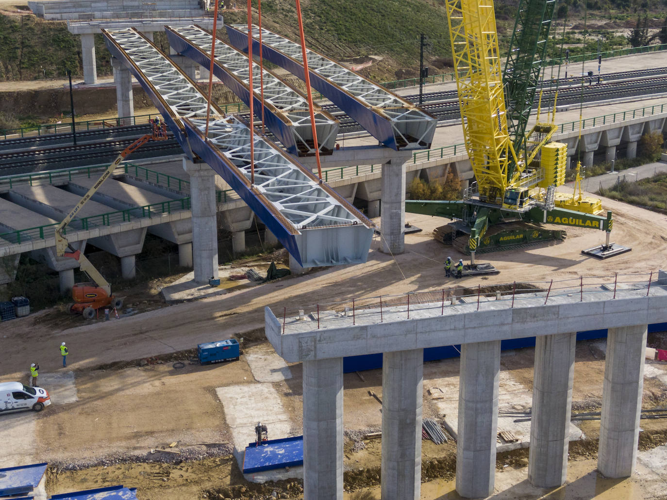 El Ministerio acelera las obras para aliviar el tráfico en el cinturón sur de Murcia. 