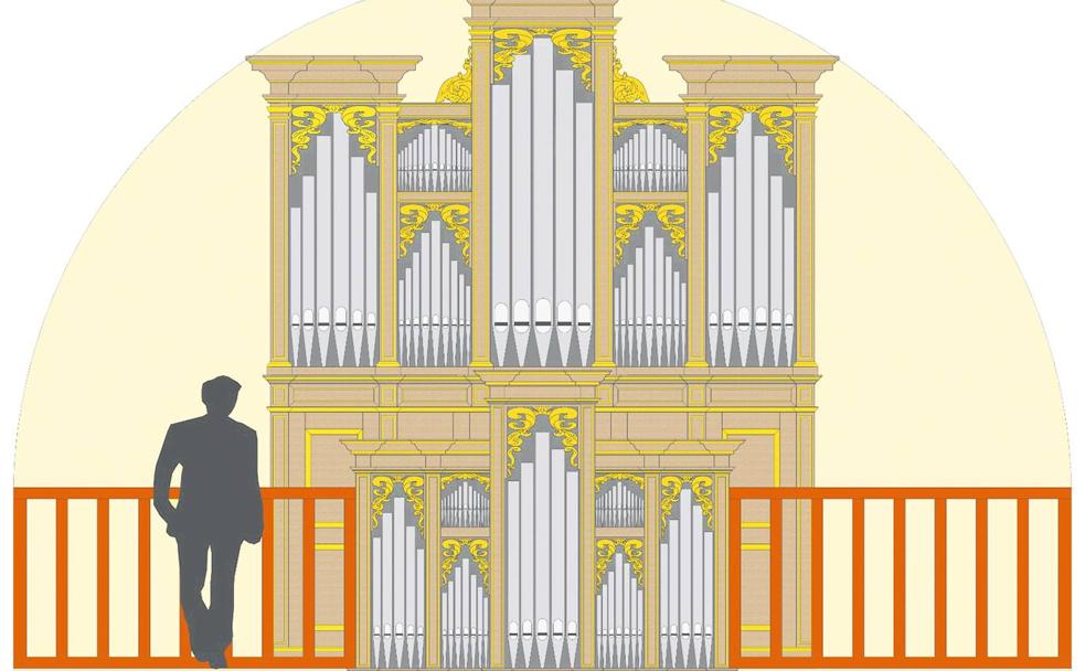 Recreación del futuro órgano de Fuente Álamo.