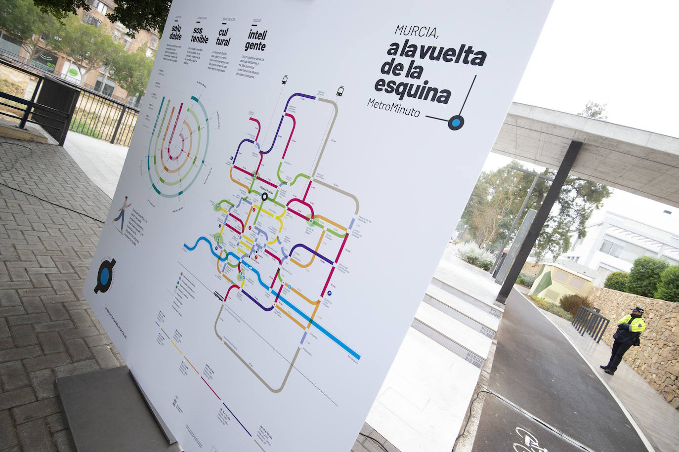 Fotos: El Ayuntamiento de Murcia crea un mapa para conocer las distancias entre las principales calles y plazas