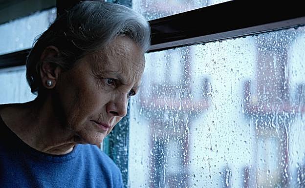 Elena Irureta caracterizada como una madura Bittori en 'Patria'.